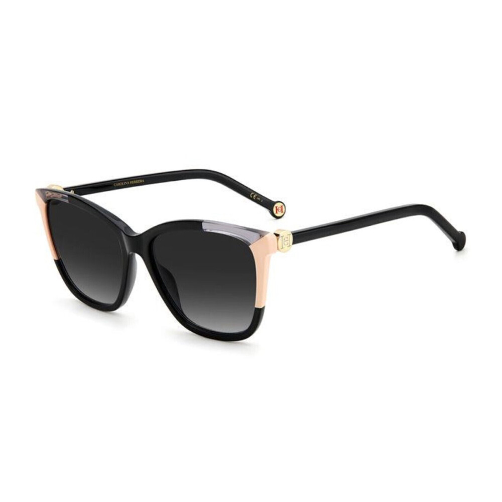 NEW Carolina Herrera CH 0052/S 0KDX9O Black/Nude Sunglasses authentic
